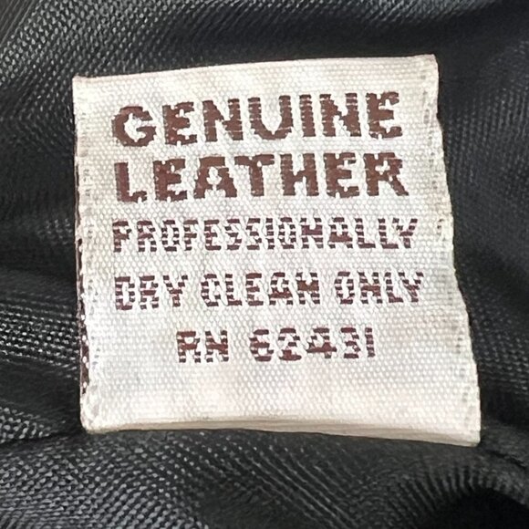 Vintage Leather Pants Black High Rise - Picture 7 of 10